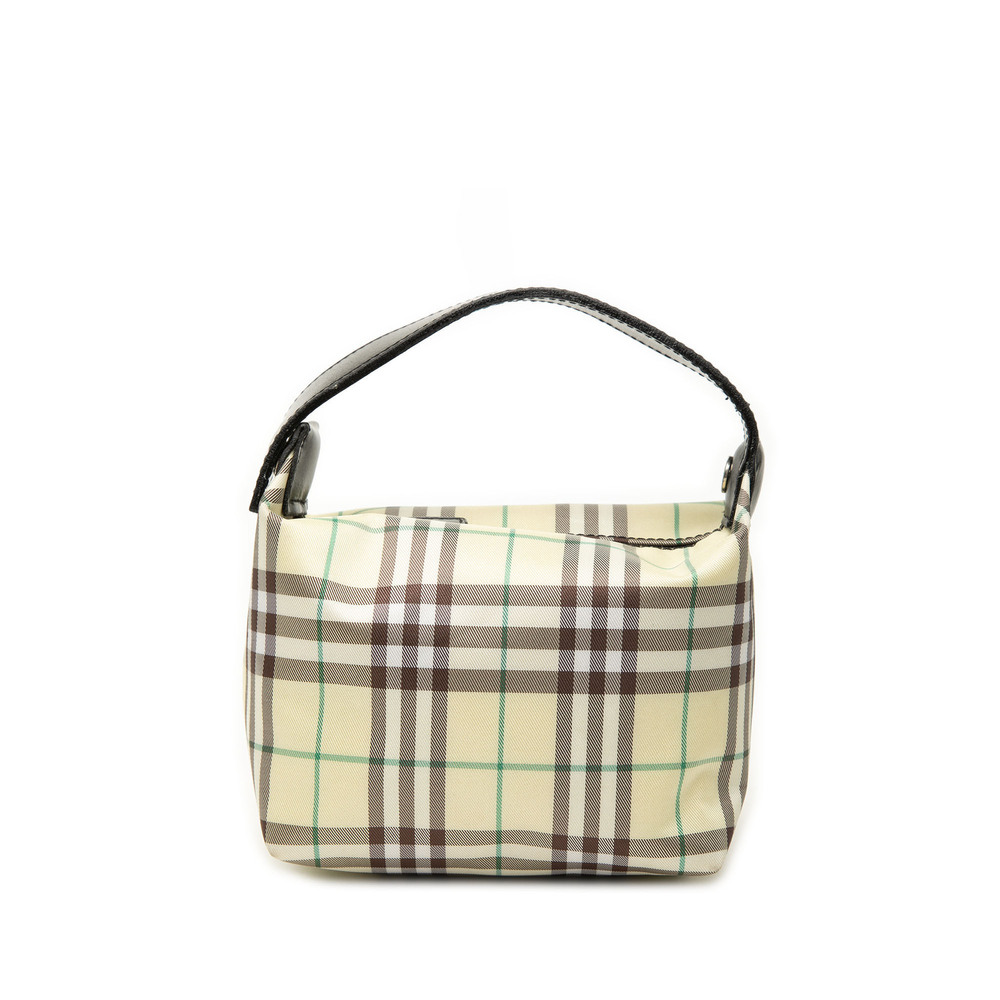 Pre-Loved Burberry Mini House Check Canvas Handbag